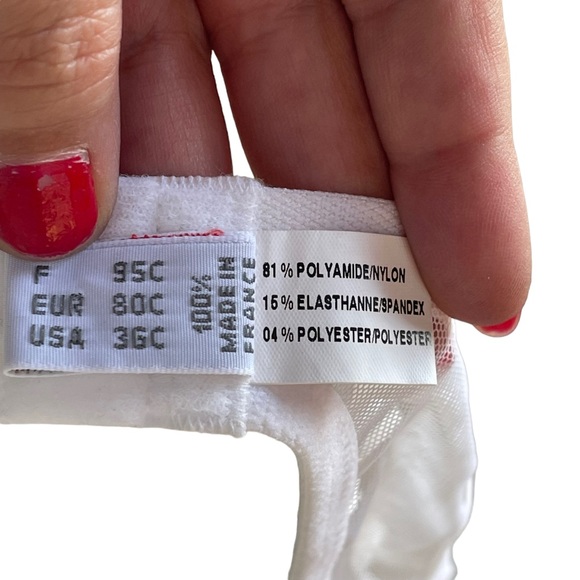 Vintage Ravage white & sheer detailed full coverage bra - Picture 7 of 7